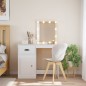 vidaXL Toeletta con Luci LED Bianca 90x42x132,5 cm vidaXL Toeletta con Luci LED Bianca 90x42x132,5 cm