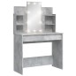vidaXL Toeletta con Luci LED Grigio Cemento 96x40x142 cm vidaXL Toeletta con Luci LED Grigio Cemento 96x40x142 cm
