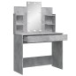 vidaXL Toeletta con Luci LED Grigio Cemento 96x40x142 cm vidaXL Toeletta con Luci LED Grigio Cemento 96x40x142 cm
