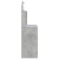 vidaXL Toeletta con Luci LED Grigio Cemento 96x40x142 cm vidaXL Toeletta con Luci LED Grigio Cemento 96x40x142 cm