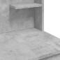 vidaXL Toeletta con Luci LED Grigio Cemento 96x40x142 cm vidaXL Toeletta con Luci LED Grigio Cemento 96x40x142 cm
