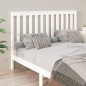 vidaXL Testiera per Letto Bianca 166x6x101cm in Legno Massello di Pino vidaXL Testiera per Letto Bianca 166x6x101cm in Legno Massello di Pino