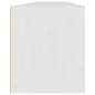 vidaXL Pensili 2 pz Bianchi 80x30x35 cm in Legno Massello di Pino vidaXL Pensili 2 pz Bianchi 80x30x35 cm in Legno Massello di Pino