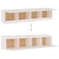 vidaXL Pensili 2 pz Bianchi 80x30x35 cm in Legno Massello di Pino vidaXL Pensili 2 pz Bianchi 80x30x35 cm in Legno Massello di Pino
