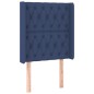 Testiera ad Orecchio Blu 83x16x118/128 cm in Tessuto Testiera ad Orecchio Blu 83x16x118/128 cm in Tessuto