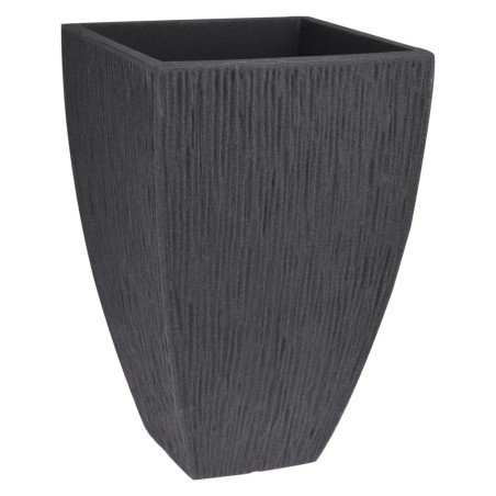 ProGarden Vaso di Fiori a Coste Lava 60 cm Antracite