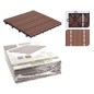 ProGarden Set di Piastrelle per Terrazzi e Pavimentazione 6 pz Marrone ProGarden Set di Piastrelle per Terrazzi e Pavimentazione 6 pz Marrone