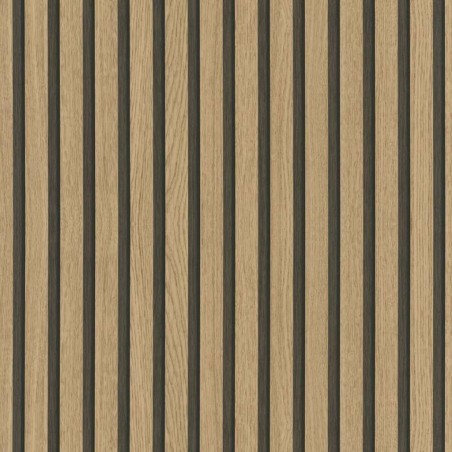 Noordwand Carta da Parati Botanica Wooden Slats Marrone e Rovere