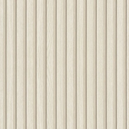 Noordwand Carta da Parati Botanica Wooden Slats Beige