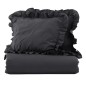 Venture Home Set da Letto Levi 220x240 cm Cotone Antracite Venture Home Set da Letto Levi 220x240 cm Cotone Antracite