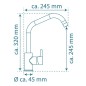 SCHÜTTE Miscelatore per Lavandino con Beccuccio Alto CASALLA Cromato SCHÜTTE Miscelatore per Lavandino con Beccuccio Alto CASALLA Cromato