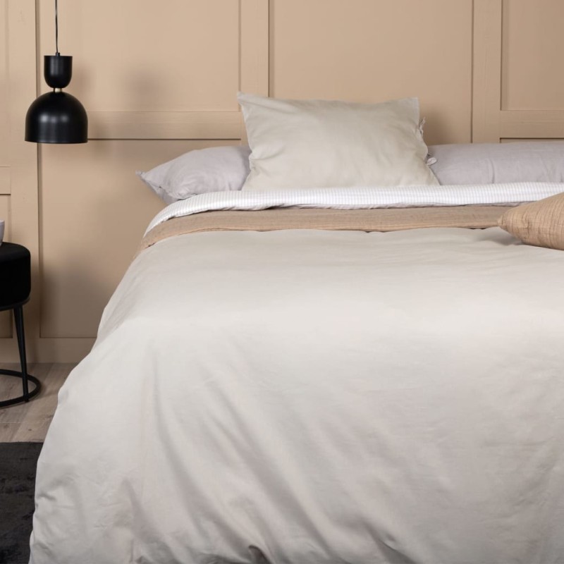 Venture Home Set da Letto Jenna 200x150 cm Cotone Sabbia Venture Home Set da Letto Jenna 200x150 cm Cotone Sabbia