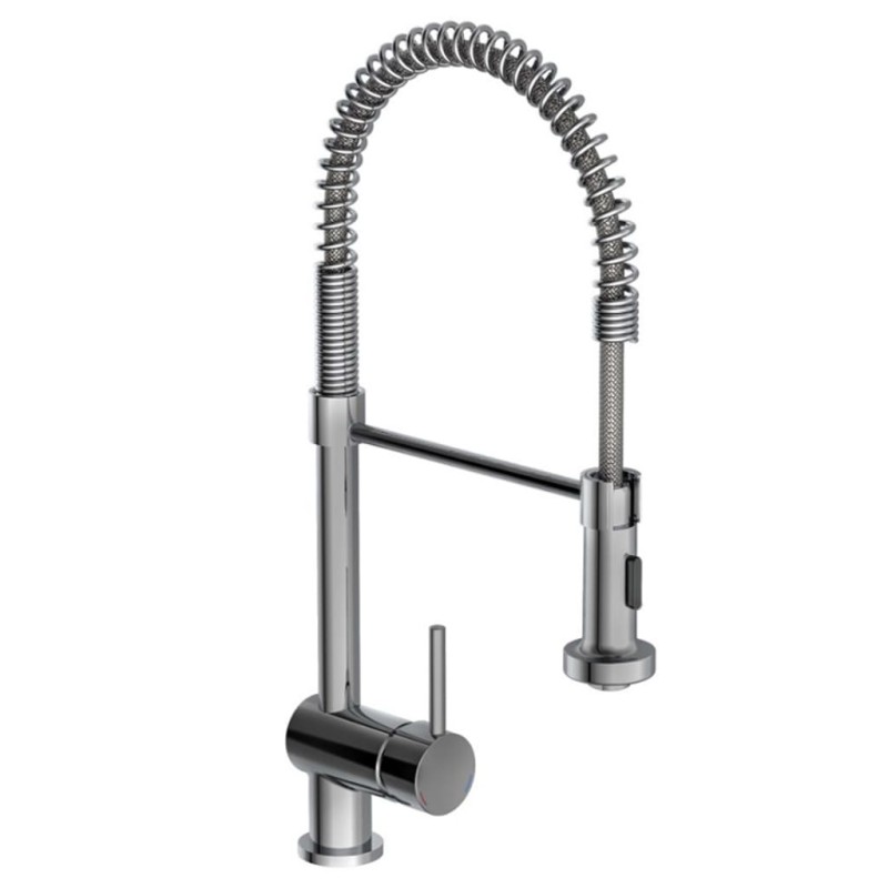 SCHÜTTE Miscelatore Beccuccio Alto Rotondo BOSTON Molla Spirale Cromo SCHÜTTE Miscelatore Beccuccio Alto Rotondo BOSTON Molla Spirale Cromo