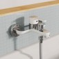 EISL Miscelatore da Bagno DIZIANI Bianco Cromato EISL Miscelatore da Bagno DIZIANI Bianco Cromato