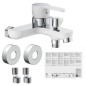 EISL Miscelatore da Bagno DIZIANI Bianco Cromato EISL Miscelatore da Bagno DIZIANI Bianco Cromato
