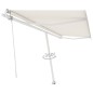 vidaXL Tenda da Sole Automatica Autoportante 500x300 cm Crema