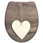 SCHÜTTE Tavoletta WC Duroplast Chiusura Ammortizzata WOOD HEART Stampa SCHÜTTE Tavoletta WC Duroplast Chiusura Ammortizzata WOOD HEART Stampa