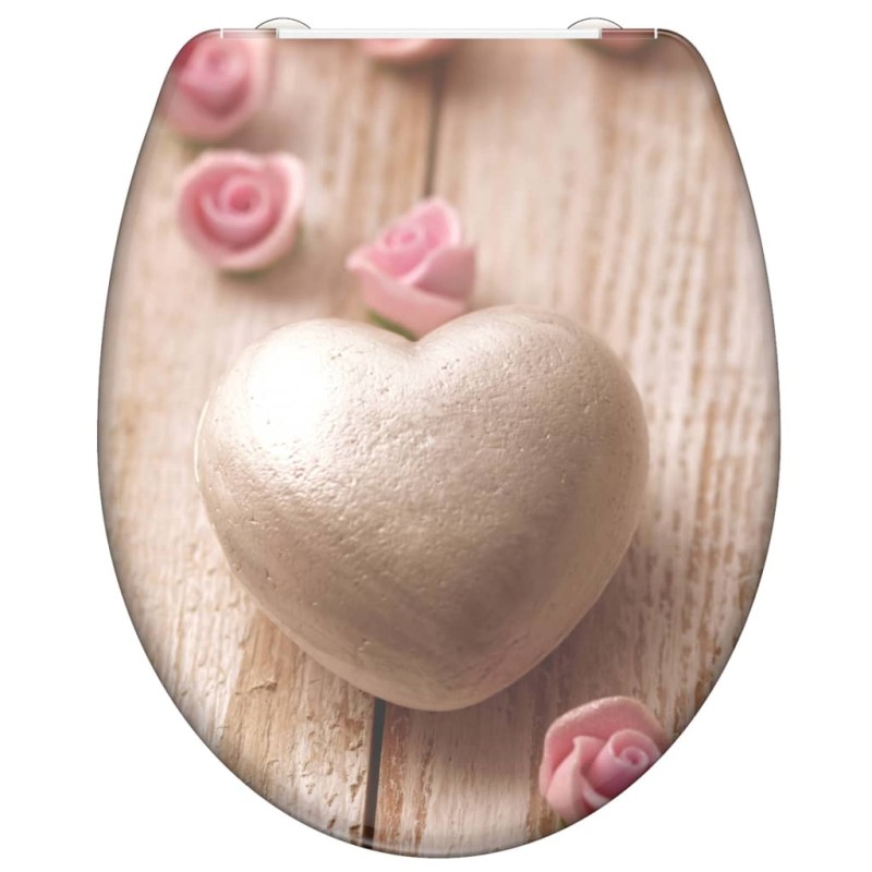 SCHÜTTE Tavoletta WC Duroplast Chiusura Ammortizzata ROMANTIC Stampato SCHÜTTE Tavoletta WC Duroplast Chiusura Ammortizzata ROMANTIC Stampato
