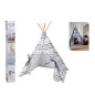 Pets Collection Tenda per Animali da Compagnia Tipi in Tela 56x56x74cm Pets Collection Tenda per Animali da Compagnia Tipi in Tela 56x56x74cm