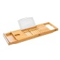 HI Vassoio Vasca Bagno Regolabile Bambù (70-105)x22x4 cm HI Vassoio Vasca Bagno Regolabile Bambù (70-105)x22x4 cm