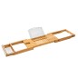 HI Vassoio Vasca Bagno Regolabile Bambù (70-105)x22x4 cm HI Vassoio Vasca Bagno Regolabile Bambù (70-105)x22x4 cm