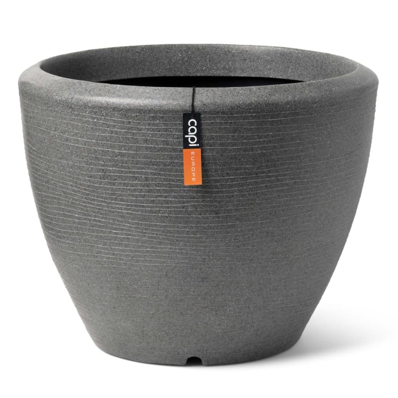 Capi Vaso per Piante Arc Granite Conico Basso 48x35 cm Antracite Capi Vaso per Piante Arc Granite Conico Basso 48x35 cm Antracite
