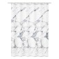 Kleine Wolke Tenda da Doccia Marble 180x200 cm Bianca e Grigia Kleine Wolke Tenda da Doccia Marble 180x200 cm Bianca e Grigia