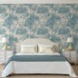 DUTCH WALLCOVERINGS Carta da Parati "Tropical" Beige e Azzurro Chiaro DUTCH WALLCOVERINGS Carta da Parati "Tropical" Beige e Azzurro Chiaro