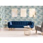 DUTCH WALLCOVERINGS Carta da Parati "Tropical" Beige e Azzurro Chiaro DUTCH WALLCOVERINGS Carta da Parati "Tropical" Beige e Azzurro Chiaro