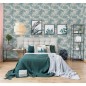 DUTCH WALLCOVERINGS Carta da Parati "Tropical" Beige e Azzurro Chiaro DUTCH WALLCOVERINGS Carta da Parati "Tropical" Beige e Azzurro Chiaro