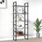 Libreria 5 Ripiani Grigio Sonoma 80x30x175 cm Legno Multistrato Libreria 5 Ripiani Grigio Sonoma 80x30x175 cm Legno Multistrato