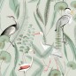 DUTCH WALLCOVERINGS Carta da Parati "Flamingo" Menta