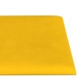 Pannelli Murali 12 pz Gialli 60x15 cm Velluto 1,08 m² Pannelli Murali 12 pz Gialli 60x15 cm Velluto 1,08 m²