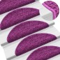 Tappetini per Scale 5 pz 65x21x4 cm Viola