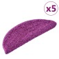 Tappetini per Scale 5 pz 65x21x4 cm Viola