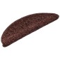 Tappetini per Scale 10 pz 56x17x3 cm Marroni
