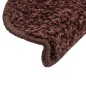 Tappetini per Scale 10 pz 56x17x3 cm Marroni