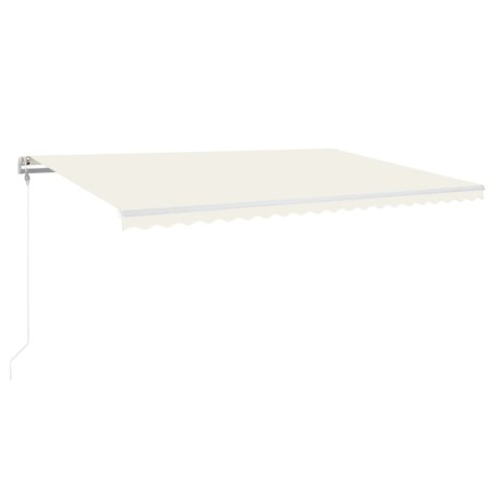 vidaXL Tenda da Sole Retrattile Automatica 500x300 cm Crema