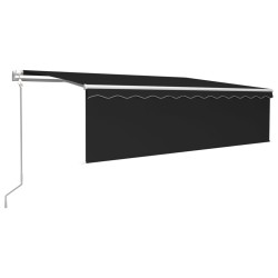 vidaXL Tenda Sole Retrattile Automatica Parasole 5x3 m Antracite