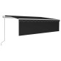vidaXL Tenda Sole Retrattile Automatica Parasole 5x3 m Antracite vidaXL Tenda Sole Retrattile Automatica Parasole 5x3 m Antracite