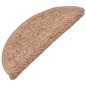 Tappetini per Scale 15 pz Beige 65x21x4 cm