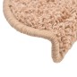 Tappetini per Scale 15 pz Beige 65x21x4 cm