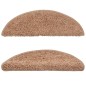 Tappetini per Scale 10 pz 56x17x3 cm Beige