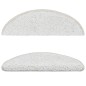 Tappetini per Scale 15 pz Bianchi 56x17x3 cm Tappetini per Scale 15 pz Bianchi 56x17x3 cm