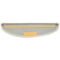 Tappetini per Scale 15 pz Bianchi 56x17x3 cm Tappetini per Scale 15 pz Bianchi 56x17x3 cm