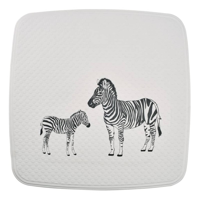 RIDDER Tappeto per Doccia Zebra 54x54 cm Bianco e Nero RIDDER Tappeto per Doccia Zebra 54x54 cm Bianco e Nero