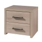 Vipack Comodino Aline con 2 Cassetti Rovere Chiaro Vipack Comodino Aline con 2 Cassetti Rovere Chiaro