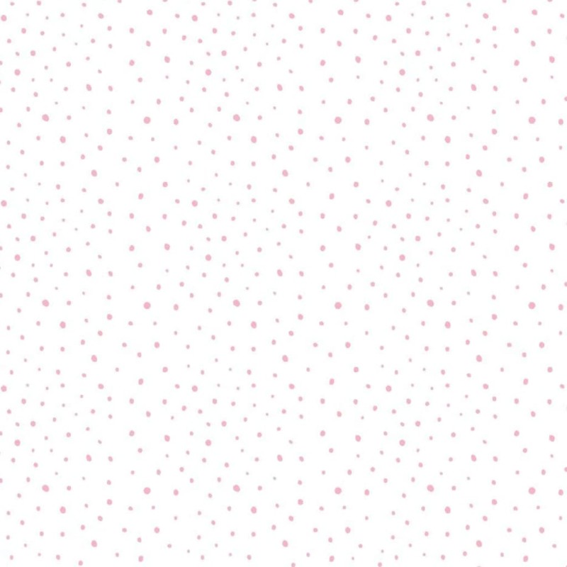 Noordwand Carta da Parati Mondo baby Confetti Dots Bianco, Rosa, Beige