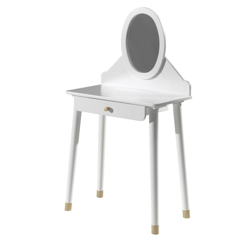 Vipack Toeletta per Bambini Billy con Specchio Bianca in Legno Vipack Toeletta per Bambini Billy con Specchio Bianca in Legno