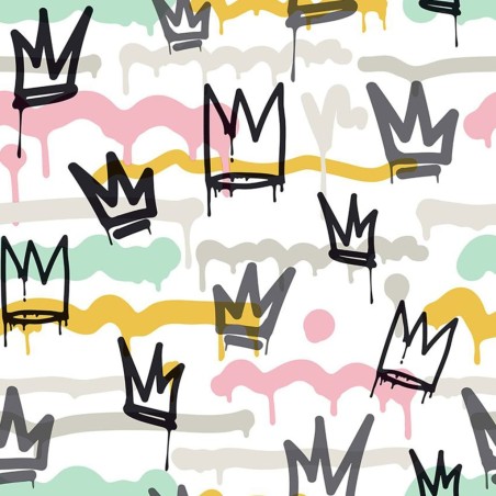 Noordwand Carta da Parati Friends & Coffee Sith Graffity and Crowns 